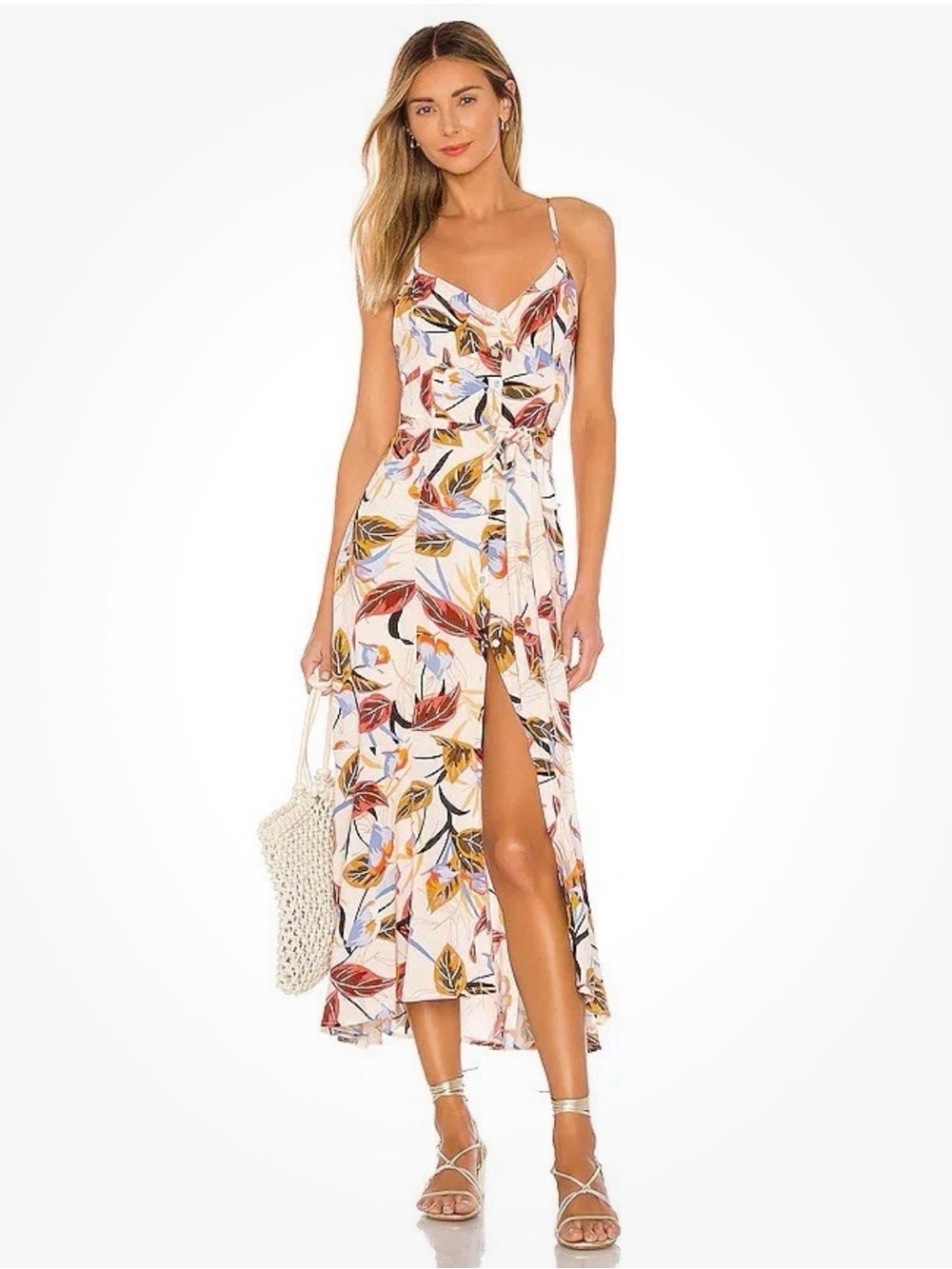 Anthropologie LSPACE Isabel Dress Aloha Paradise Resortwear tropical Beach M